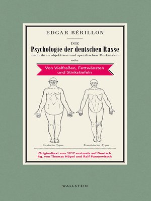 cover image of Die Psychologie der deutschen Rasse